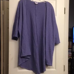 Purple cardigan